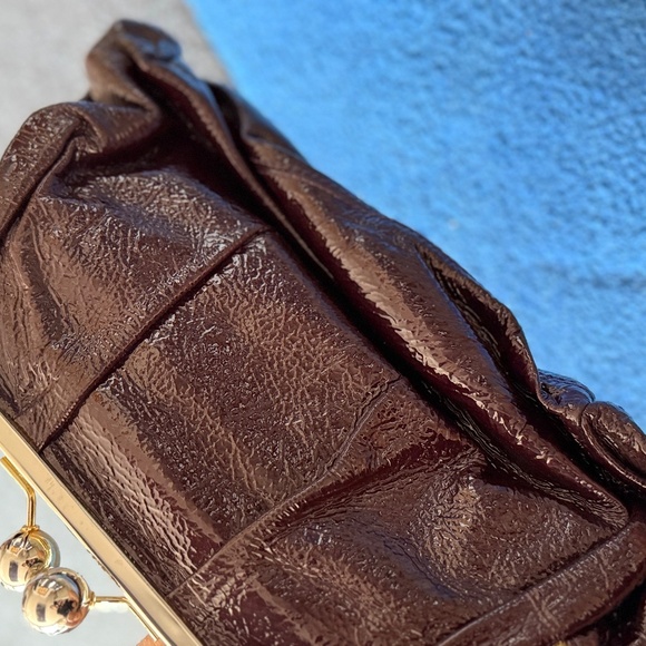 Goldenbleu Deep Purple Patent Leather Clutch (Pre-loved) - Picture 9 of 13